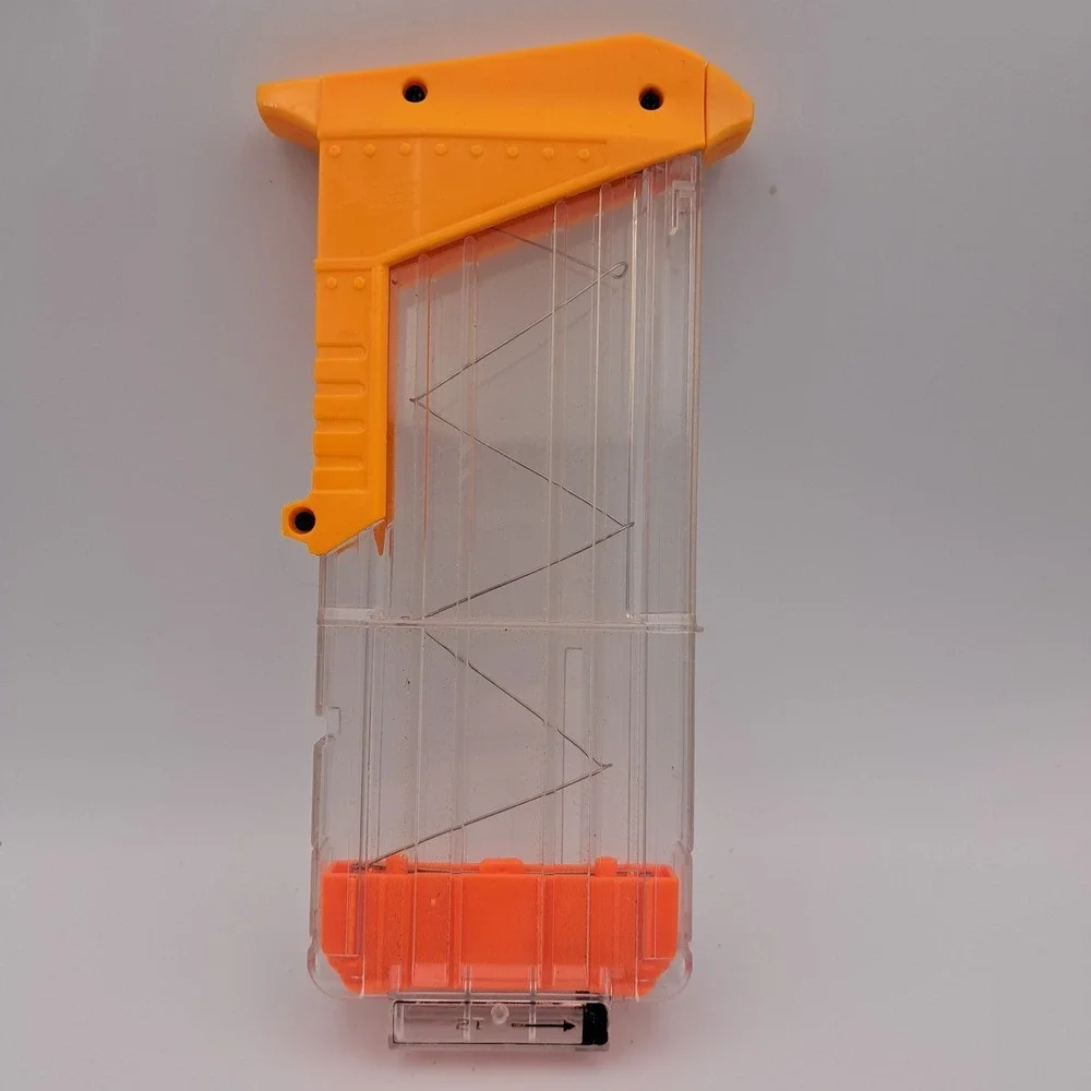 NERF N-Strike Elite Clear Orange 18 Dart Magazine Clip Blaster Accessory